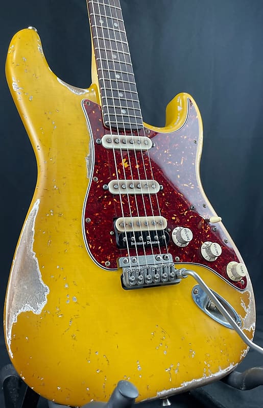 Custom/Hybrid Stratocaster, Relic, Aged Buttercream image 1