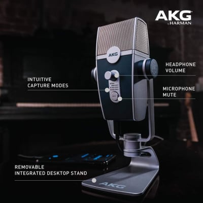 AKG C44-USB Lyra Multipattern USB Condenser Microphone for Streaming and Podcasting image 9