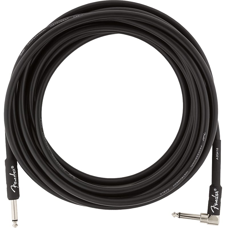 Fender Professional Series Straight / Angled TS Instrument Cable - 18.6' image 1