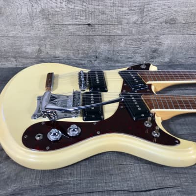Mosrite Joe Maphis Mark XVIIII Double Neck 1968 White image 7