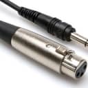 Hosa XLR(F) to 1/4" TRS Patch Cable - 5'