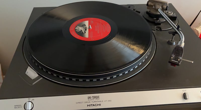 Vintage Hitachi HT-353 Uni-Torque Direct Drive Turntable 80s  			