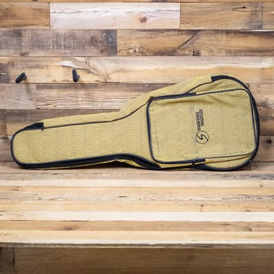 Samick Padded Backpack Travel Guitar Gig Bag (fits Fender Squire Mini), Tweed for sale