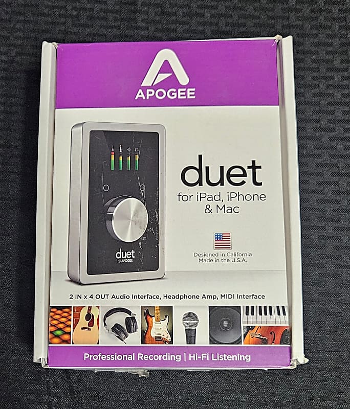 Apogee Duet 2 USB Audio Interface for IOS, Mac - Silver/Black - Previously  Owned - (AW CONSIGN)