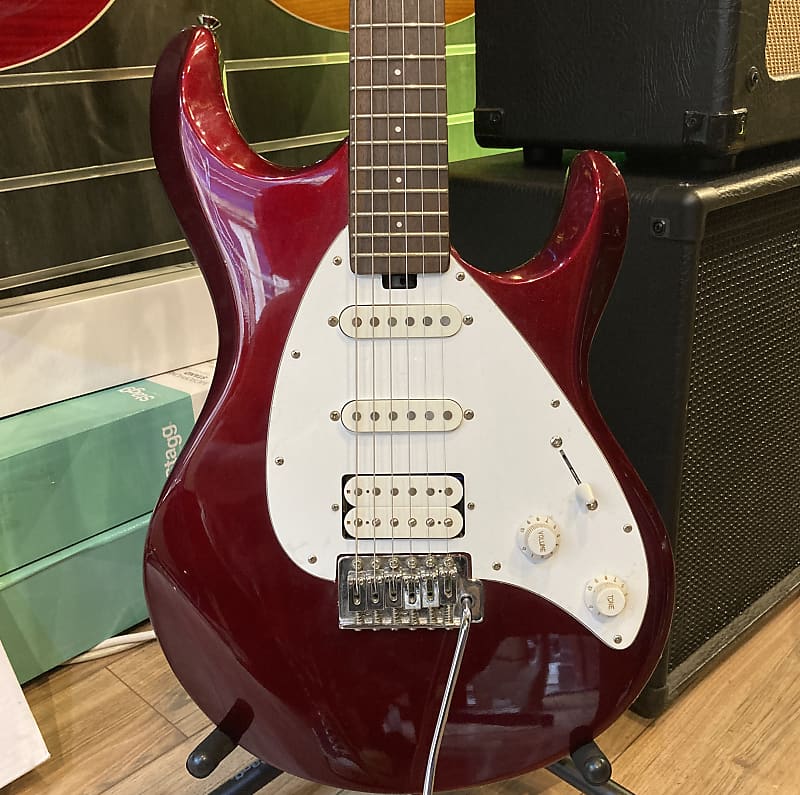 OLP MM4 Music Man Silhouette HSS Metallic Red | Reverb UK