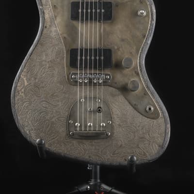 2010 James Trussart SteelMaster Antique Silver Paisley Richard Fortus Guns N' Roses Owned CHARITY image 8