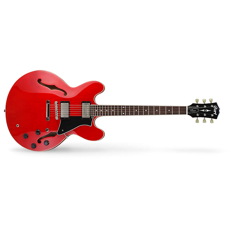 Cort Source Semi Hollow Electric Guitar - Cherry Red image 1