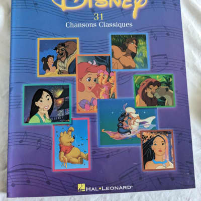 Disney 31 Chansons Classiques Piano Chant Guitare French Sheet Music Song  Book
