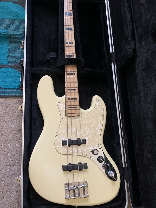 Dame Neoclassicism Custom Shop Jazz Electric Bass Guitar 2000s Bartolini  pickups Ivory