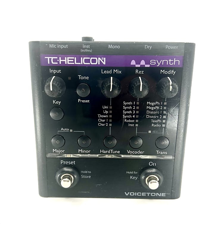 TC-Helicon VoiceTone Synth Vocal Effects Processor Pedal Voice Tone Japan  Black | eBay
