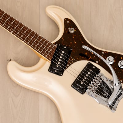 2000s Mosrite Ranger Ventures Model-Style Guitar, Pearl White w/ Vibramute, Fillmore Japan image 7