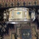 80's Ludwig 14" Chrome Over Wood 5x14 Snare Drum Blue Olive  L-600