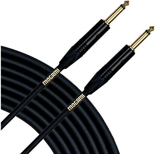 Mogami Gold Instrument 10 Ft Guitar Cable 1/4" Male Plugs Gold Contacts Straight Free Shipping image 1