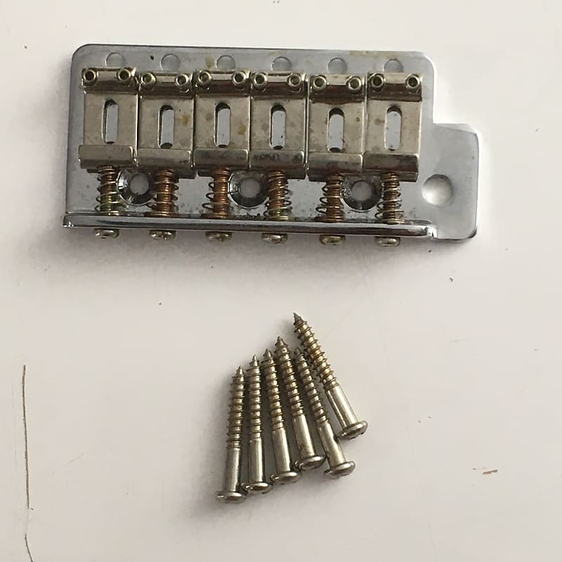 Aged Relic Guitar Bridge Plate Saddles Fender Stratocaster Reverb