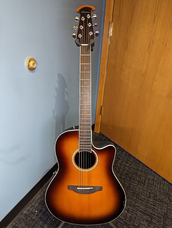 Ovation E-Acoustic Guitar Celebrity CS Standard Mid Cutaway Sunburst Guitar image 1