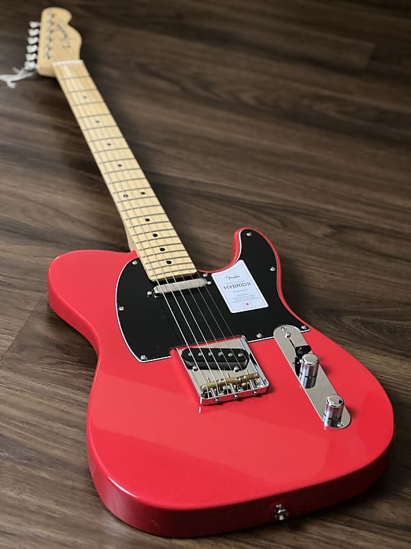 Fender Japan Hybrid II Telecaster with Maple FB in Modena Red | Reverb