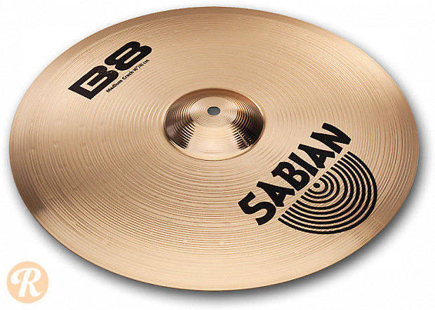 Sabian 16" B8 Medium Crash Cymbal image 1