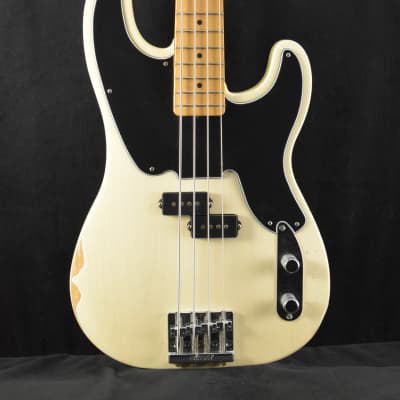 Mint Fender Mike Dirnt Road Worn Precision Bass White Blonde Maple Fingerboard for sale