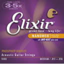 Elixir 16102 Phosphor Bronze Acoustic Guitar Strings Medium 13-56