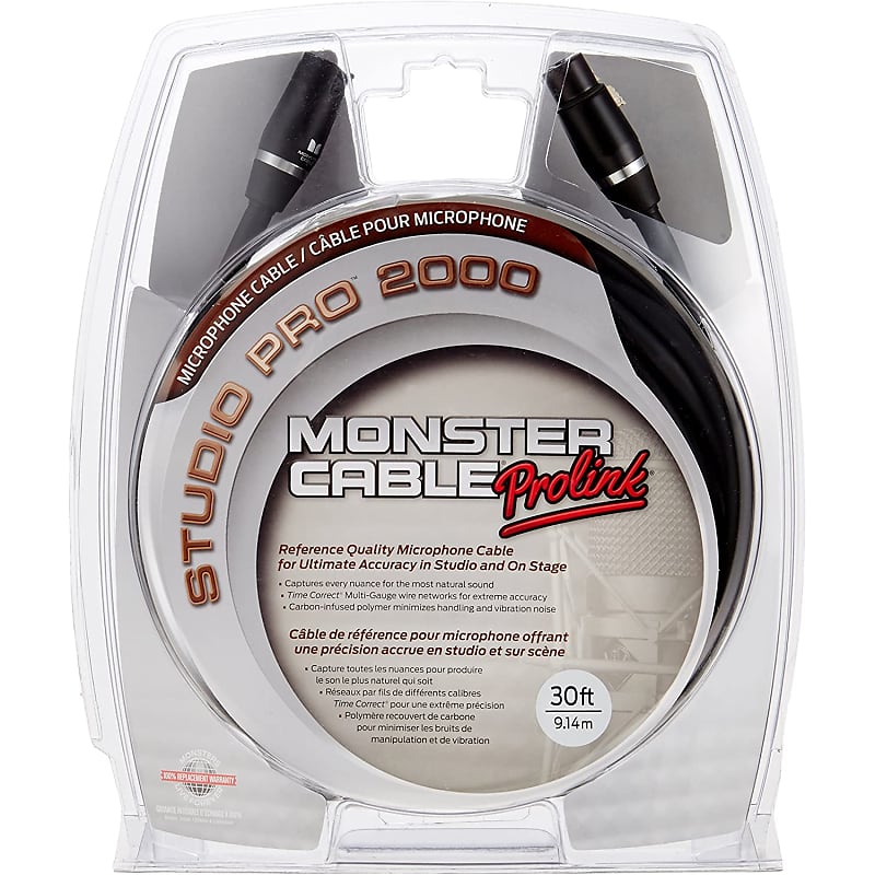 Monster SP2000-M-30WW-U Prolink Studio Pro 2000 XLR | Reverb