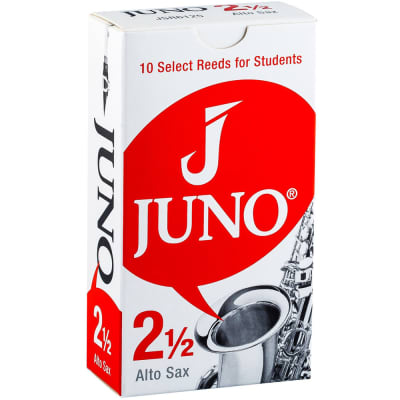 Vandoren JSR6125 Juno Alto Saxophone Reeds, Strength 2.5 (Box of 10)