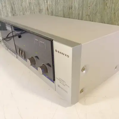 Sanyo RD-S22 Tape Deck Cassette Deck Tested Working Silver Vintage Japan image 4