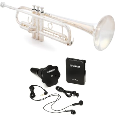 Yamaha YTR-4335GSII Intermediate Bb Trumpet with Silent System -  Silver-plated | Reverb