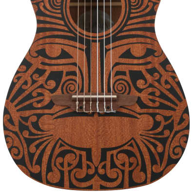 Luna Tribal Concert Mahogany Uke, Satin Natural, For Sale