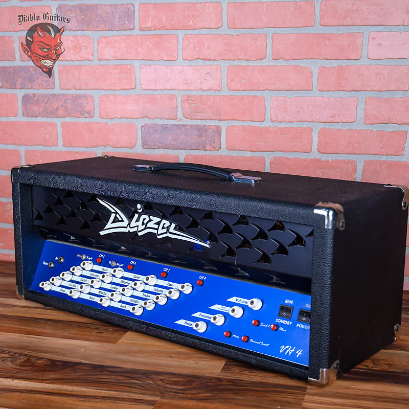 Diezel VH4 4-Channel 100-Watt Guitar Head 2011 Blue Panel Black