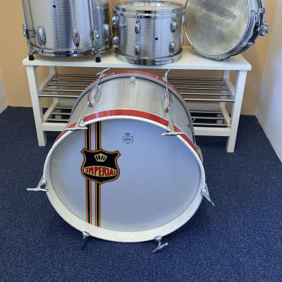 Swiss Imperial Drums Vintage 1950-1970 - Diner Silver Wrap for sale