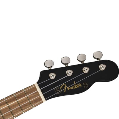 Fender Venice Soprano Ukulele, Black image 5