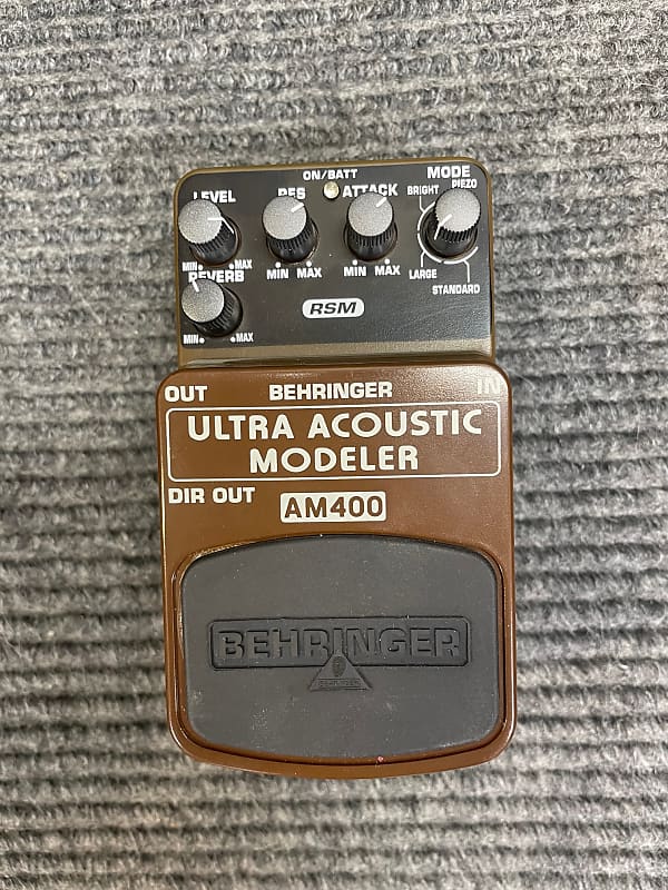 Behringer AM400 Acoustic Modeler Guitar Pedal Reverb