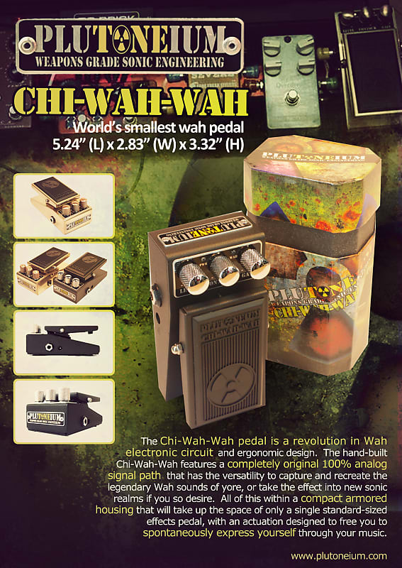 Plutoneium ChiWahWah V2 for Guitar Black | Reverb