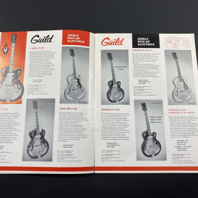 1960 Guild Full Line Catalog Case Candy Brochure Starfire image 4
