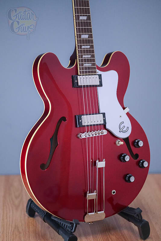 beep　Epiphone riviera Epiphone Riviera Reissue 1994 w/Frequensator Tailpiece - Cherry