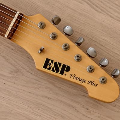 1990s ESP Vintage Plus T-Style Electric Guitar Trans Purple w/ USA Seymour Duncan Pickups, Japan image 4