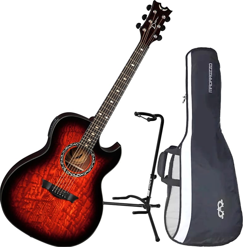 Used Dean Exhibition Quilt Ash Acoustic Electric Guitar 2 Color
