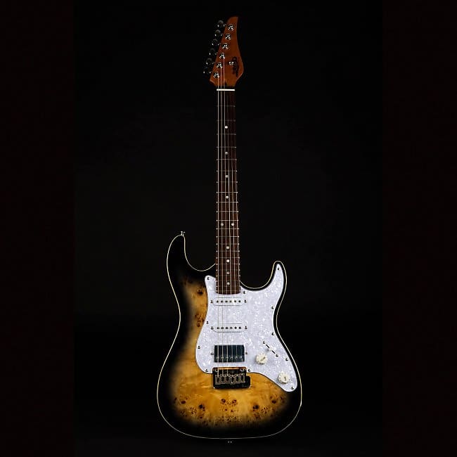 JET GUITARS JS-450 QTBR E-Gitarre, quilted top transparent brown image 1