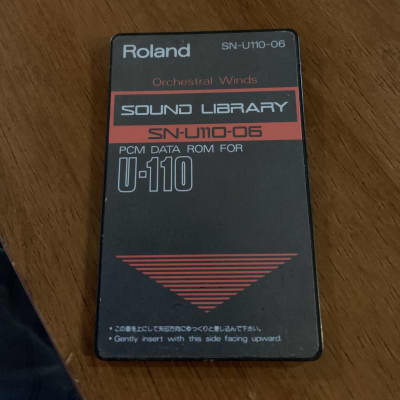 Roland SN-U110-06 Orchestral Winds Sound Library Data Card