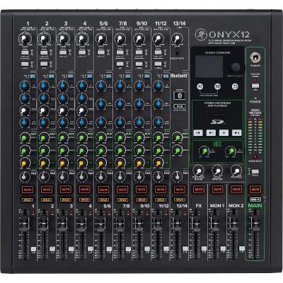 Mackie Onyx12 12-Channel Analog Mixer with Multitrack USB