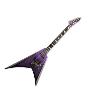 ESP LTD Alexi Ripped 6-String Electric Guitar with V Shape, Neck-Thru-Body, 3-Piece Thin U Maple Neck, and Macassar Ebony Fingerboard (Right-Handed, Purple Fade Satin) image 5