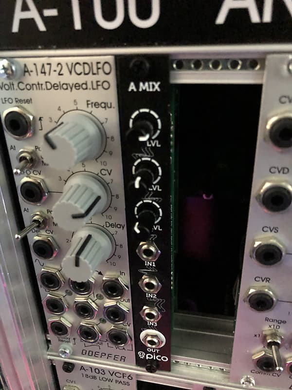 Erica Synths Pico A Mix eurorack audio 3 channel mixer euro module image 1