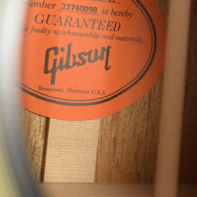 Gibson 60s J-45 Original Adj. Saddle (No Pickup) Ebony 2020 with Case image 13