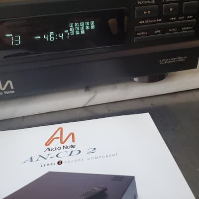 Audio Note AN CD-2 CD player with remote & AN-A RCA interconnect cable UK Made image 3