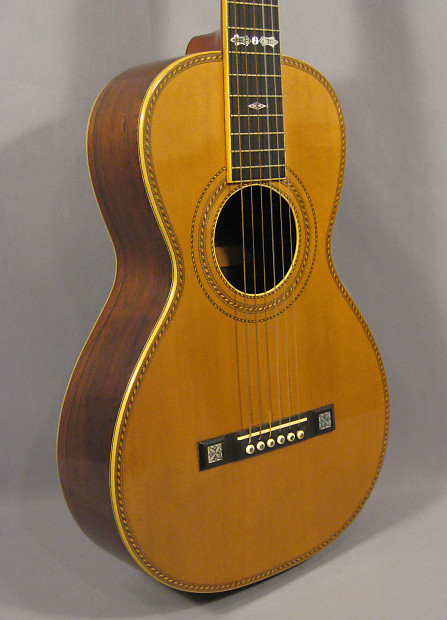 Late 19th Century H.A. Weymann Parlor Acoustic Guitar Beautiful Reverb