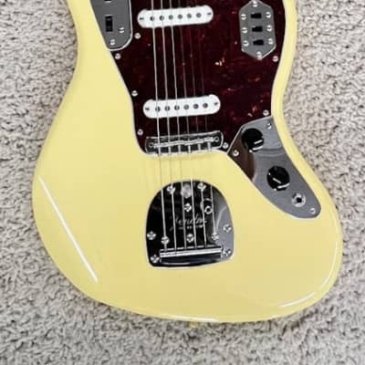 Fender Vintera II '70s Jaguar Electric Guitar w/Bag, Maple Neck, Vintage White