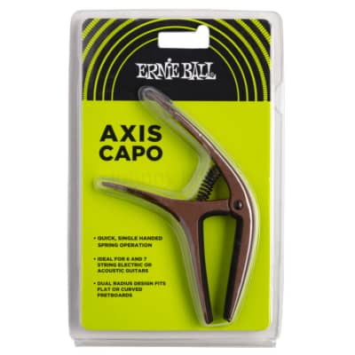Axis Dual Radius Capo BRONZE Aluminum Ergo-Precision 6/7-Strg Dual Curve/Flat FB Fits Folk, Electric image 2