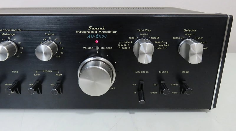 SANSUI AU-6900 INTEGRATED AMPLIFIER WORKS PERFECT SERVICED