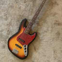 1990's Fender Made in Japan Flame Maple Neck  Sunburst 1962 Reissue Jazz Bass Guitar - Super Clean!