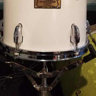 Pearl  Masters custom  12”x10” tom Opal white lacquer 1990 image 1